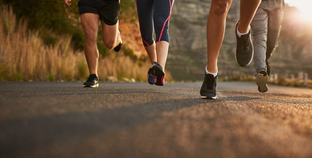 personnes qui courent