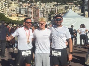les 3 coureurs du NUC classés Valentin, Maël, Kenzo.