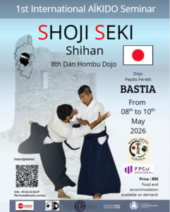 affiche événement aikido bastia
